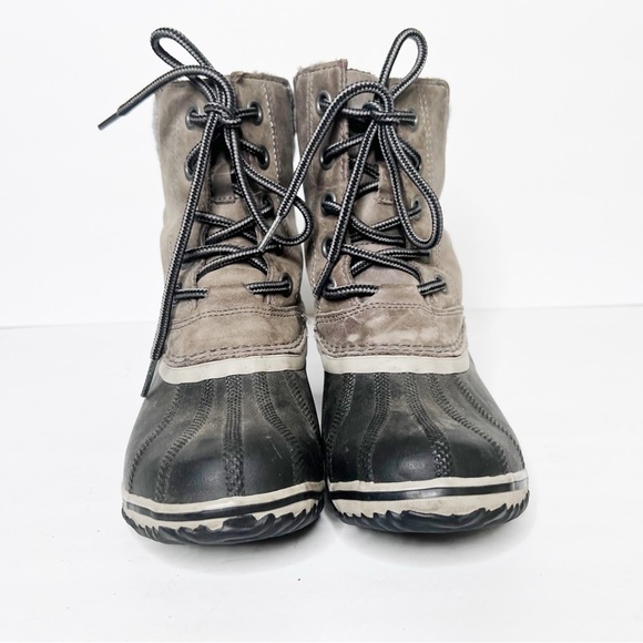 Sorel Women's Slimpack II Lace Size 7 Tan Gray Women’s Snow Winter Boots - Picture 3 of 7
